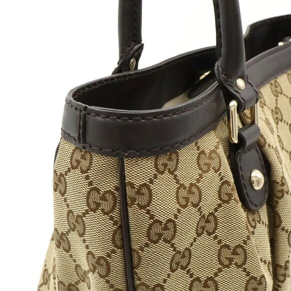 GUCCI Brown Leather Shoulder Bag - Picture 8 of 9